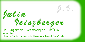 julia veiszberger business card